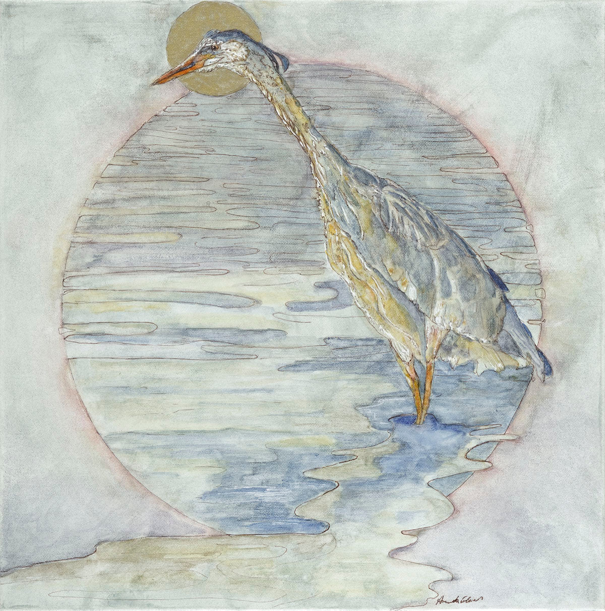 Patapsco Wintering — Great Blue Heron Limited Edition Print